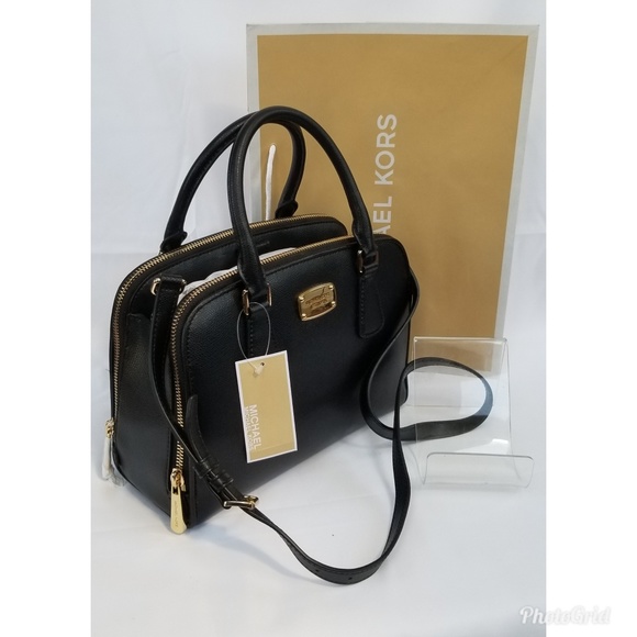 Michael Kors Reese Medium Leather Satchel - Picture 1 of 8